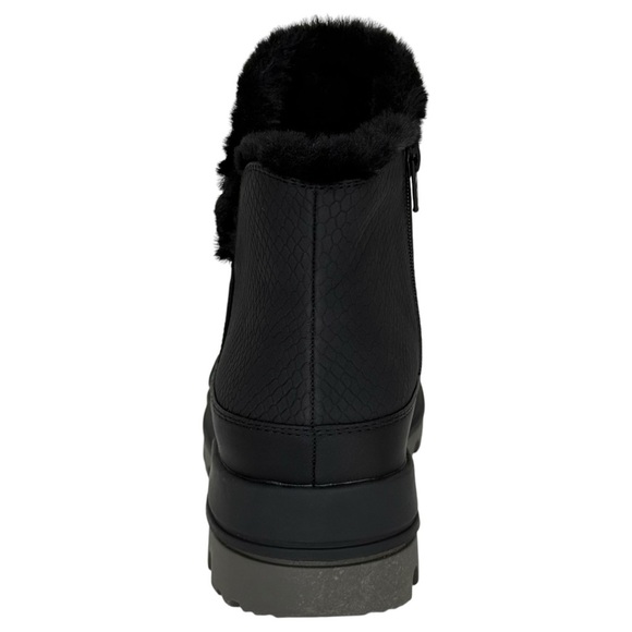 Baretraps Noemi Black Faux Leather Water-Resistant Womens Ankle Boots Size 9M - Picture 4 of 9